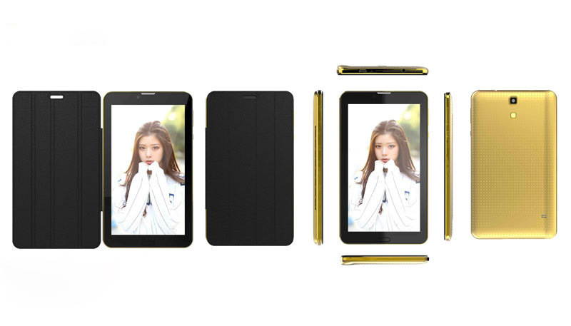 Mini Tablet 7 Inch WiFi GPS 1024X600 1.6GHz 7 Inch 9 hours Tablet Gold TABLET-CX-706X-G