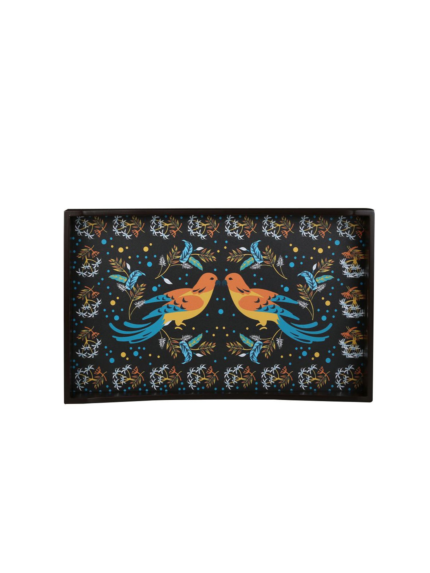 Crayton Birds Printed MDF Rectangular Serving Tray - Set of 1