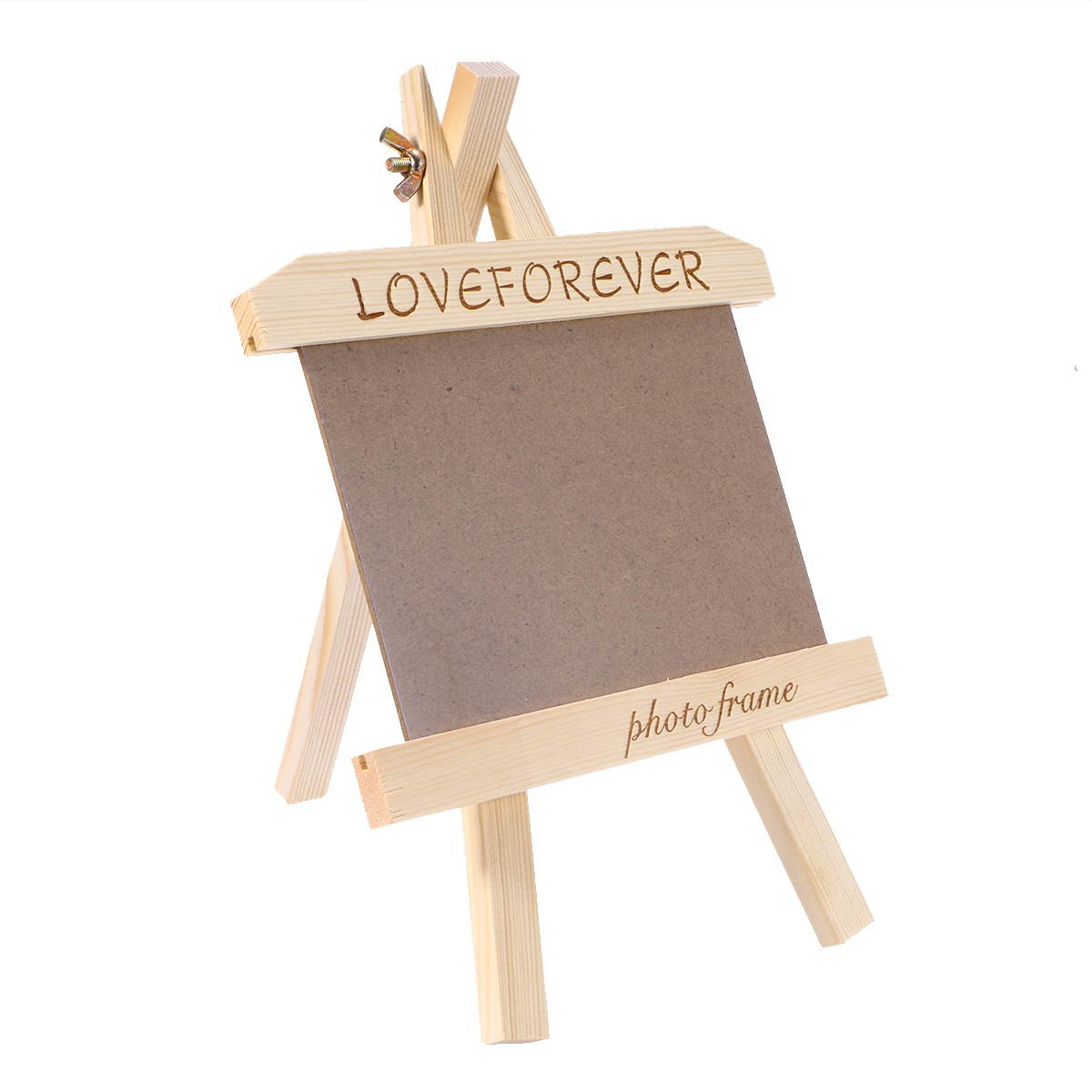 DIY Creative Wooden Single Picture Photo Frame Tabletop Photo Wood Photo Frame with Stand for Home Decor Horizontal Version for 13 x 9CM Picture