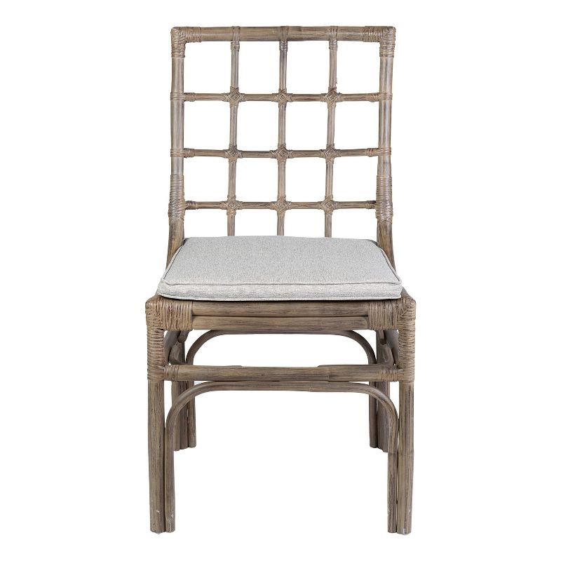 Set of 2 Alana Rattan Side Chair Brown - East at Main