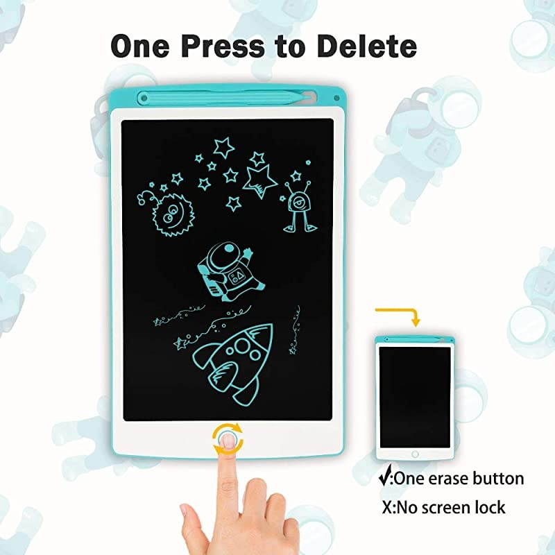 LCD Writing Tablet Electronic Graphic Tablet Writing Drawing Doodle Board for Home SchoolOffice Blue 85 inches