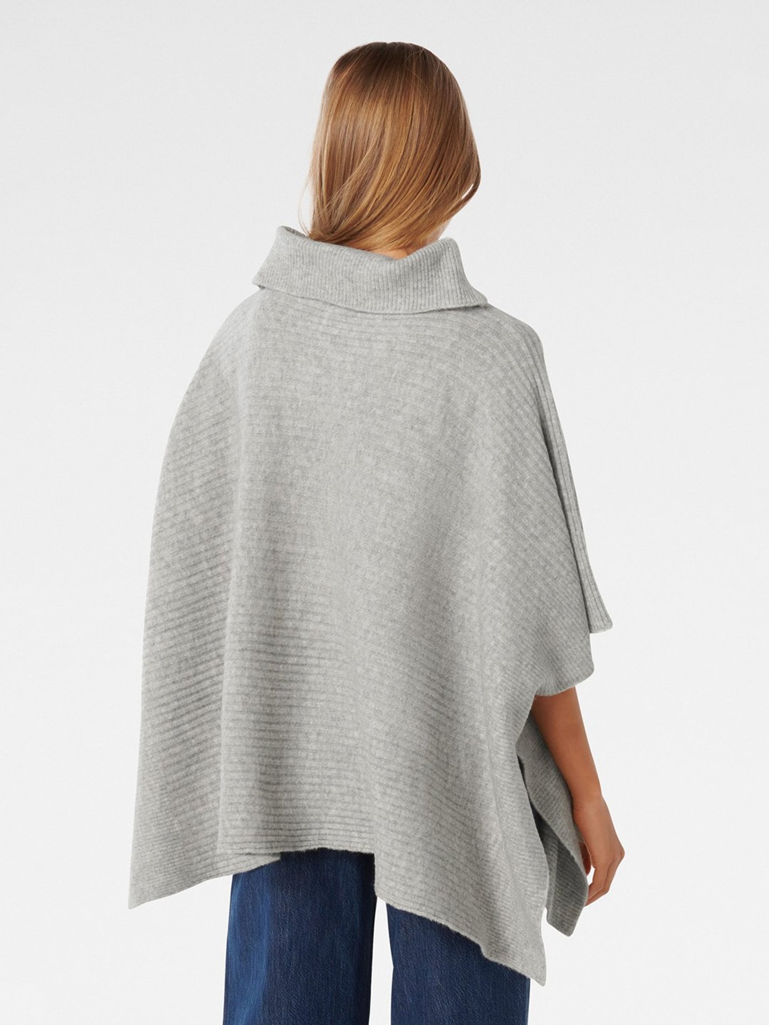 Forever New Honey Horizontal Rib Poncho