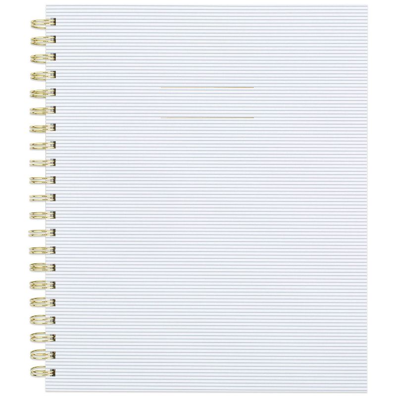 200 sheet College Ruled Spiral 1 Subject Notebook 11"x9.125" Blue Stripe - Sugar Paper™