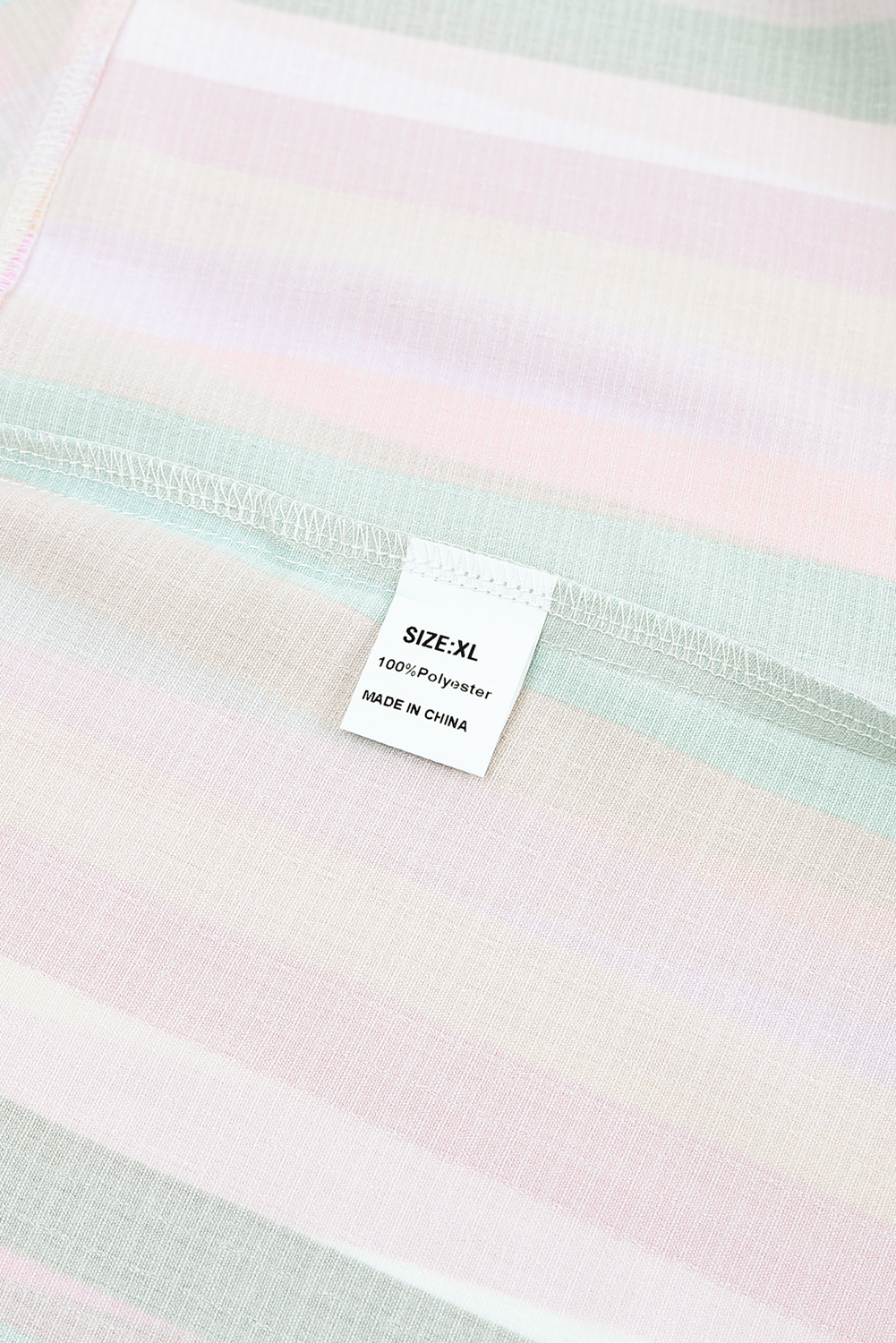 One World Apparel Jacquard Square Neck Short Sleeve Ivory Multi Floral Print Top