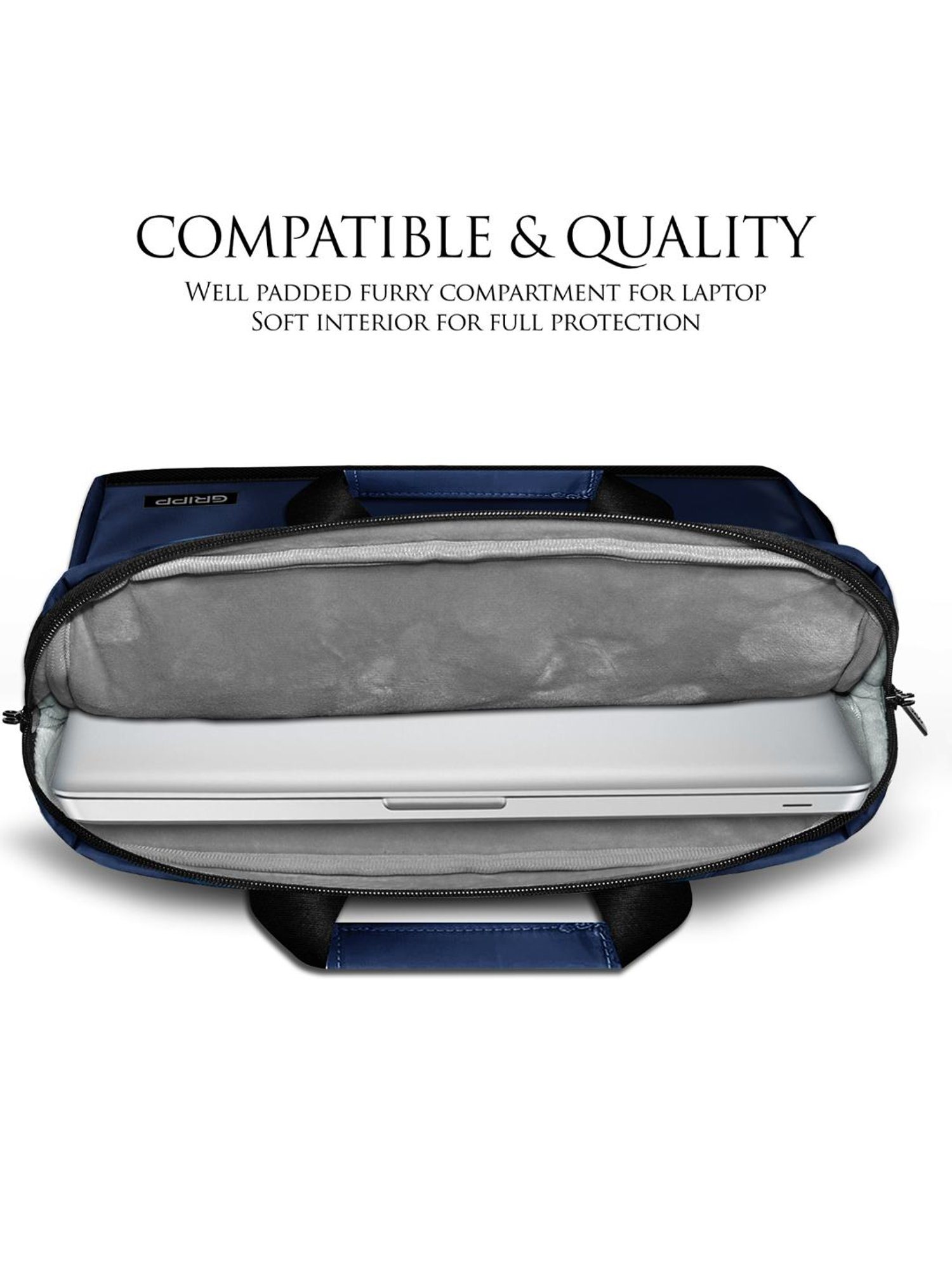 Gripp Bolt Executive Business Laptop and Tablet Bag For Macbook 14 and 13.3 Inch (Blue)