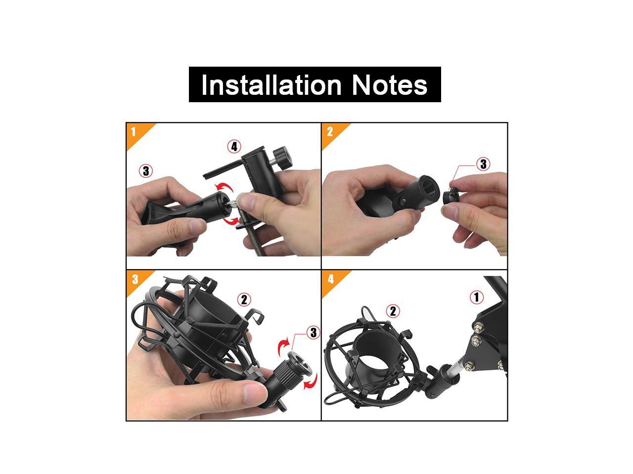 gold--BM800 Professional Suspension Microphone Kit Studio Live Stream Broadcasting Recording Condenser Microphone Set