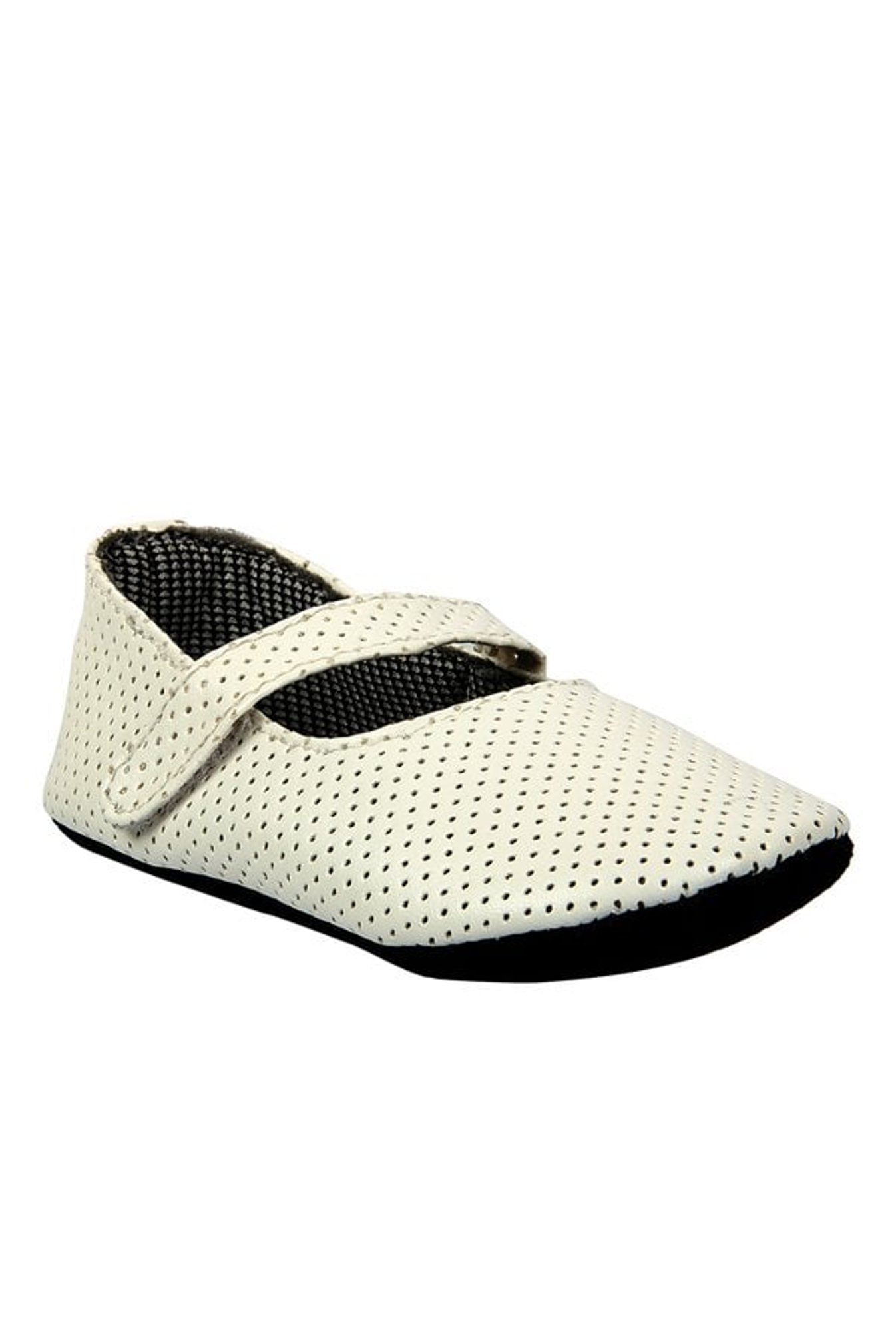 Beanz Kids Pram Calista White Velcro Shoes