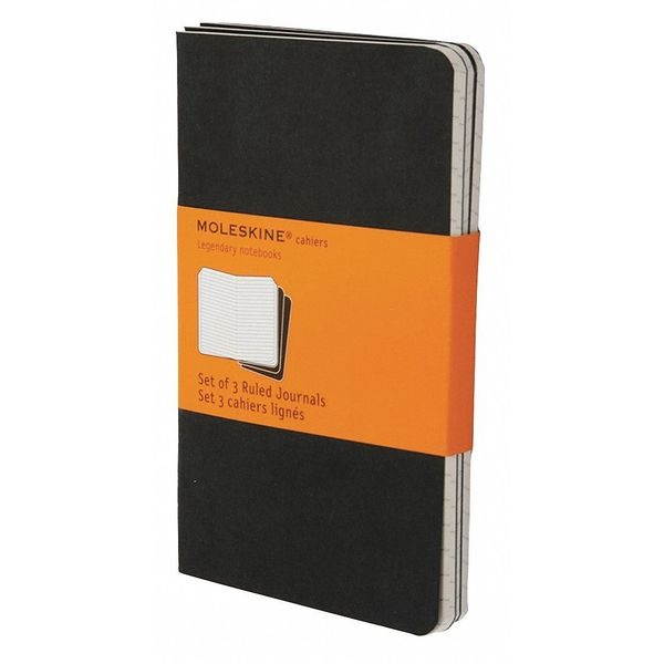 Cahier Journal, Ruled, 5 1/2 x 3 1/2, Black Cover, 64 Sheets HBGQP311