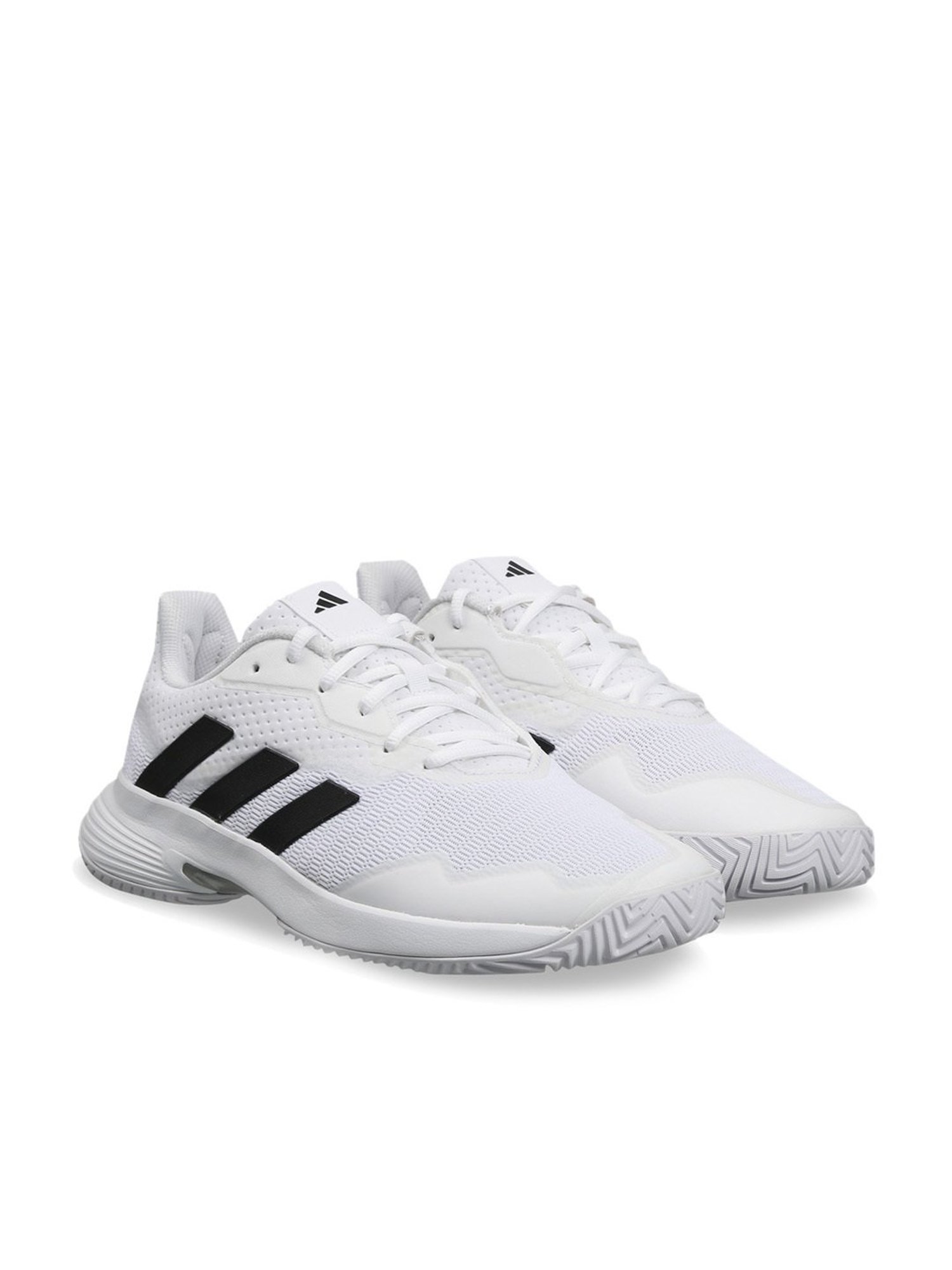 Adidas Men's CourtJam Control White Tennis Shoes