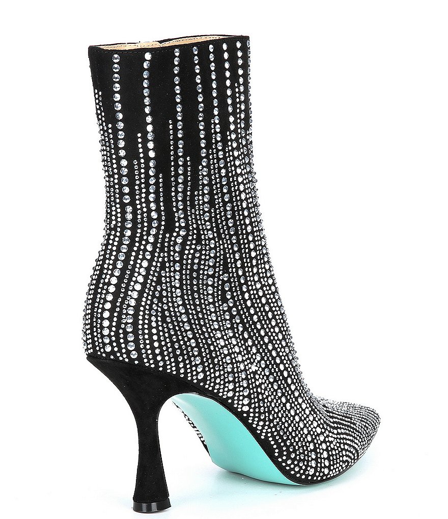 Blue by Betsey Johnson Juelz Rhinestone Booties