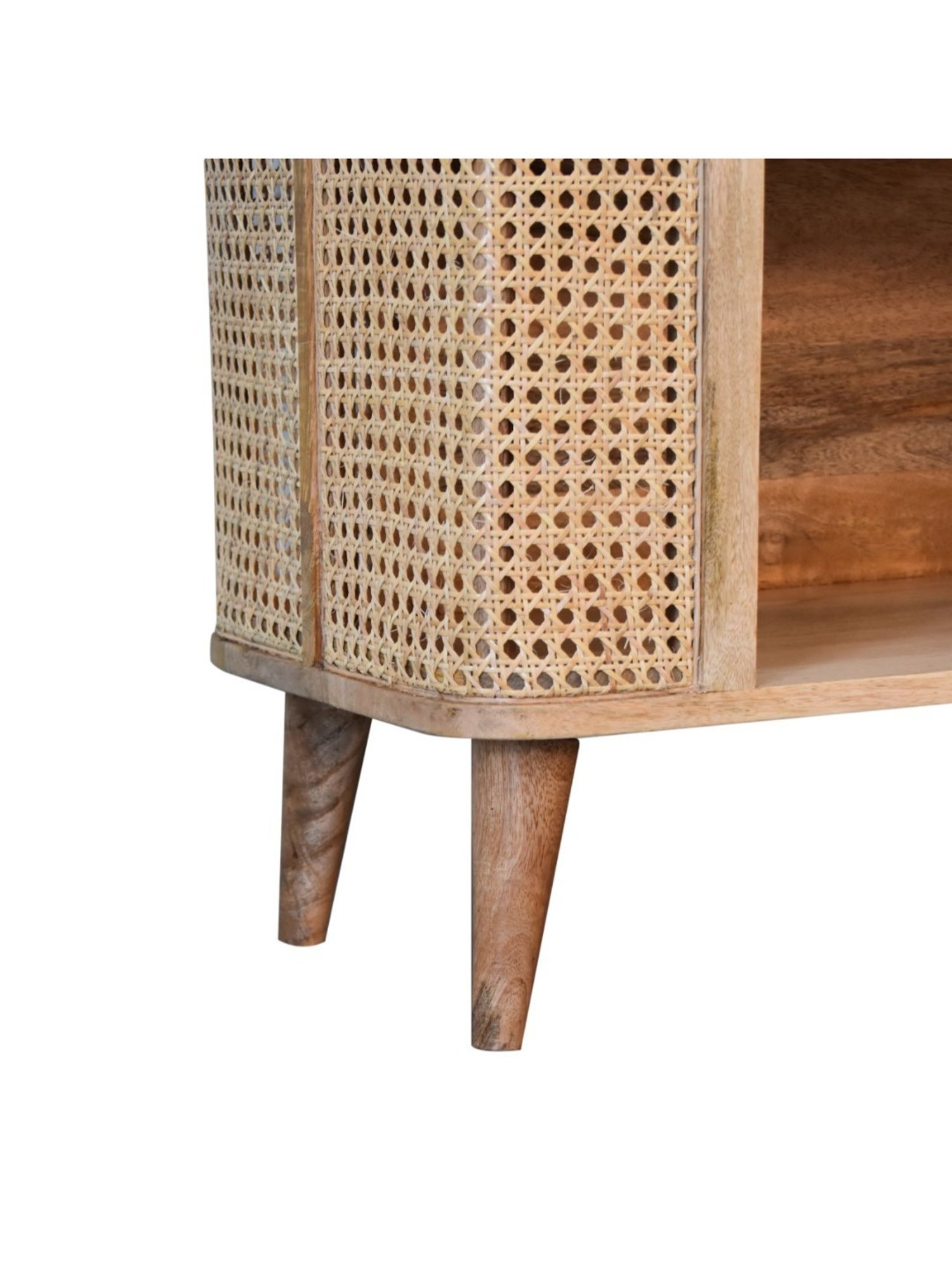 Artisan Furniture Larissa Open Brown Wood Cabinet