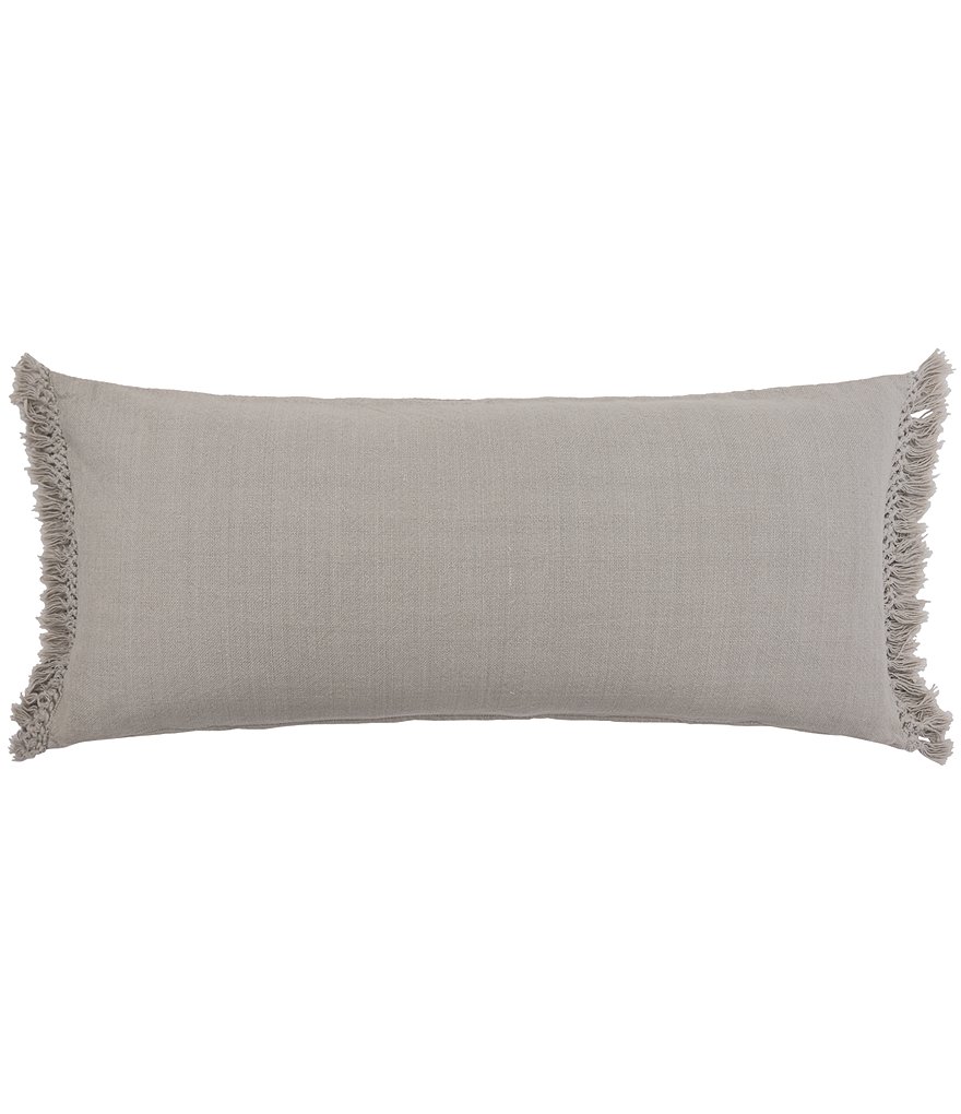 ELISABETH YORK Lavato Fringed Bolster Pillow