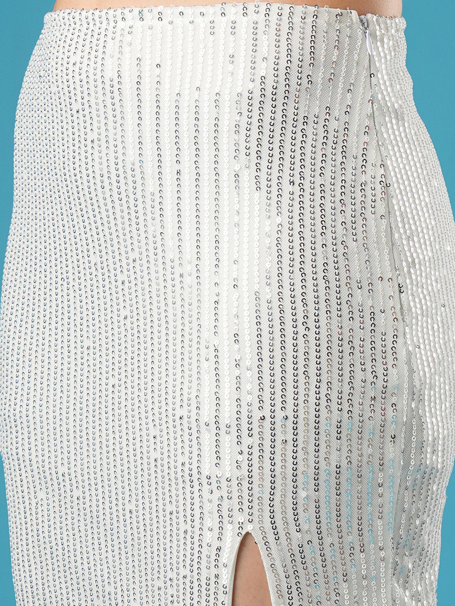Globus Silver Embellished Skirt