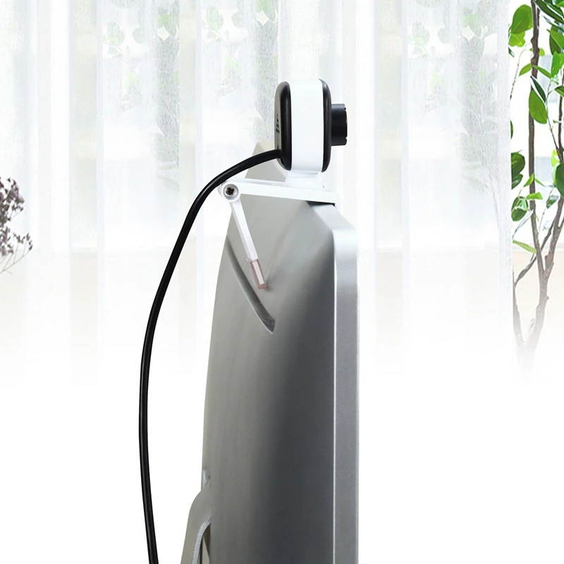 Webcam 480P HDWeb Camera with Built-in HD Microphone USB Plug Play Web Cam Widesn Video White