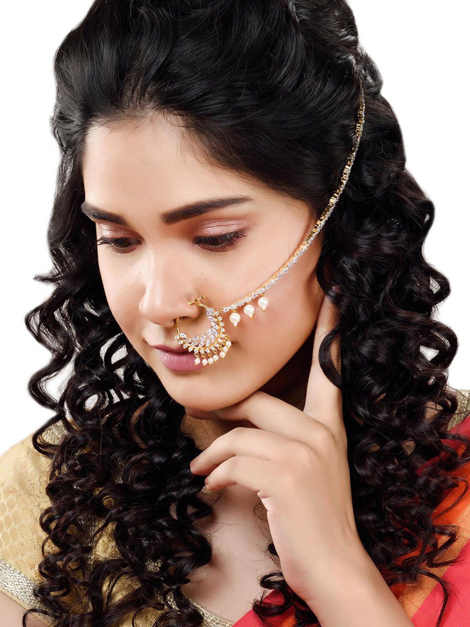 Teejh Aahna Silver Nose Ring