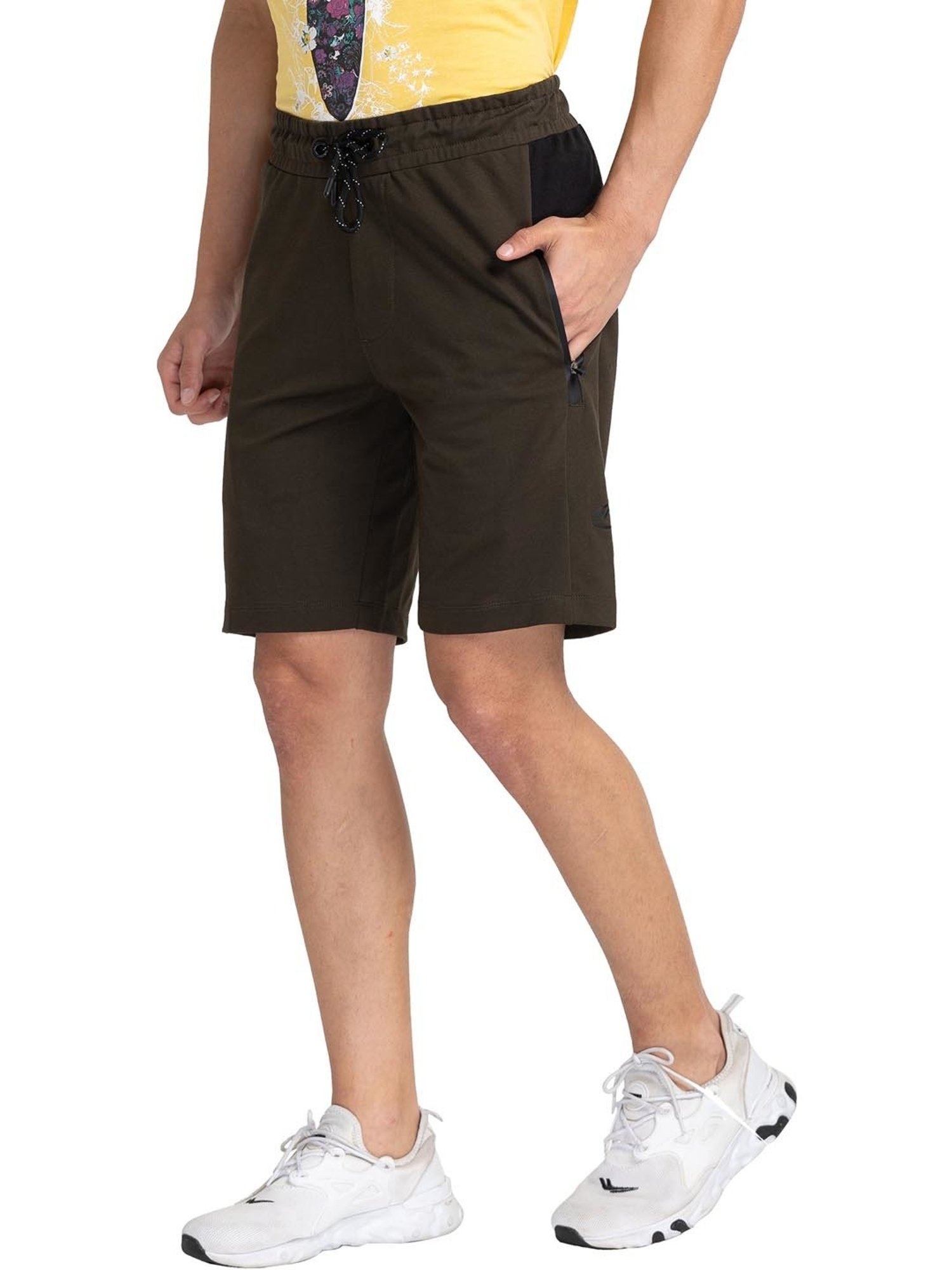 Being Human Green Regular Fit Shorts