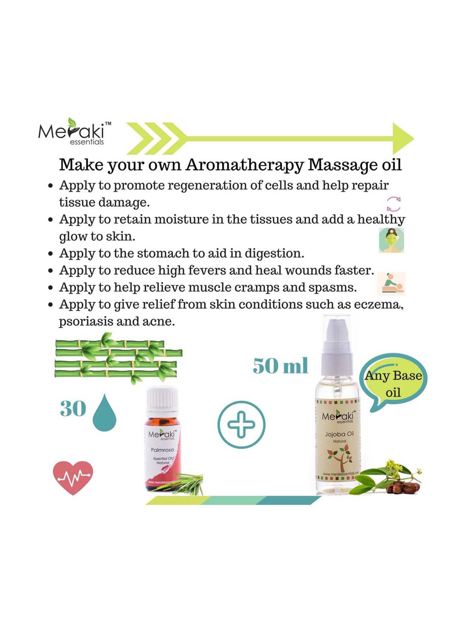 Meraki Essentials Palmrosa Essential Oil - 10 ml