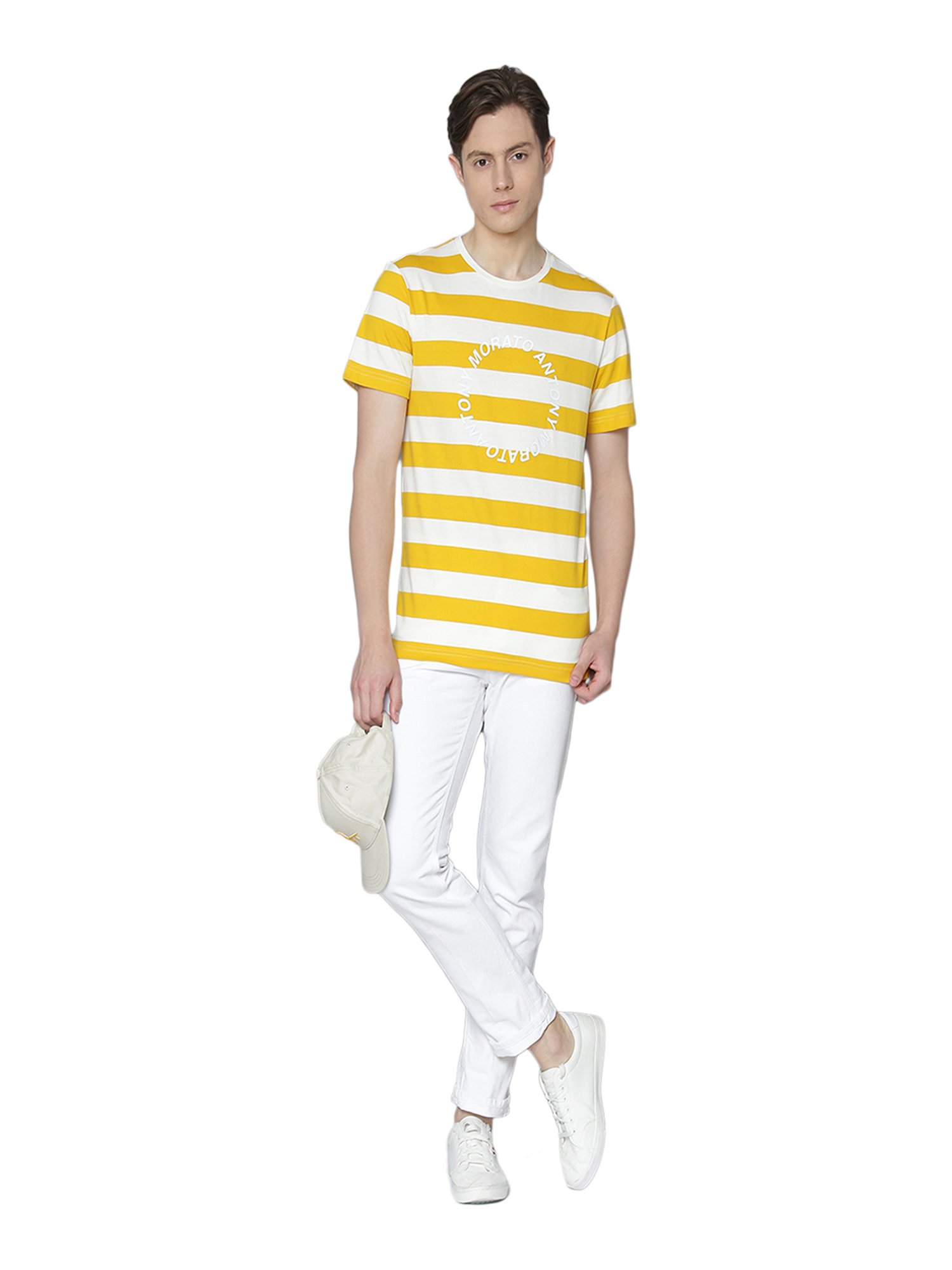 Antony Morato Yellow Crew T-Shirt