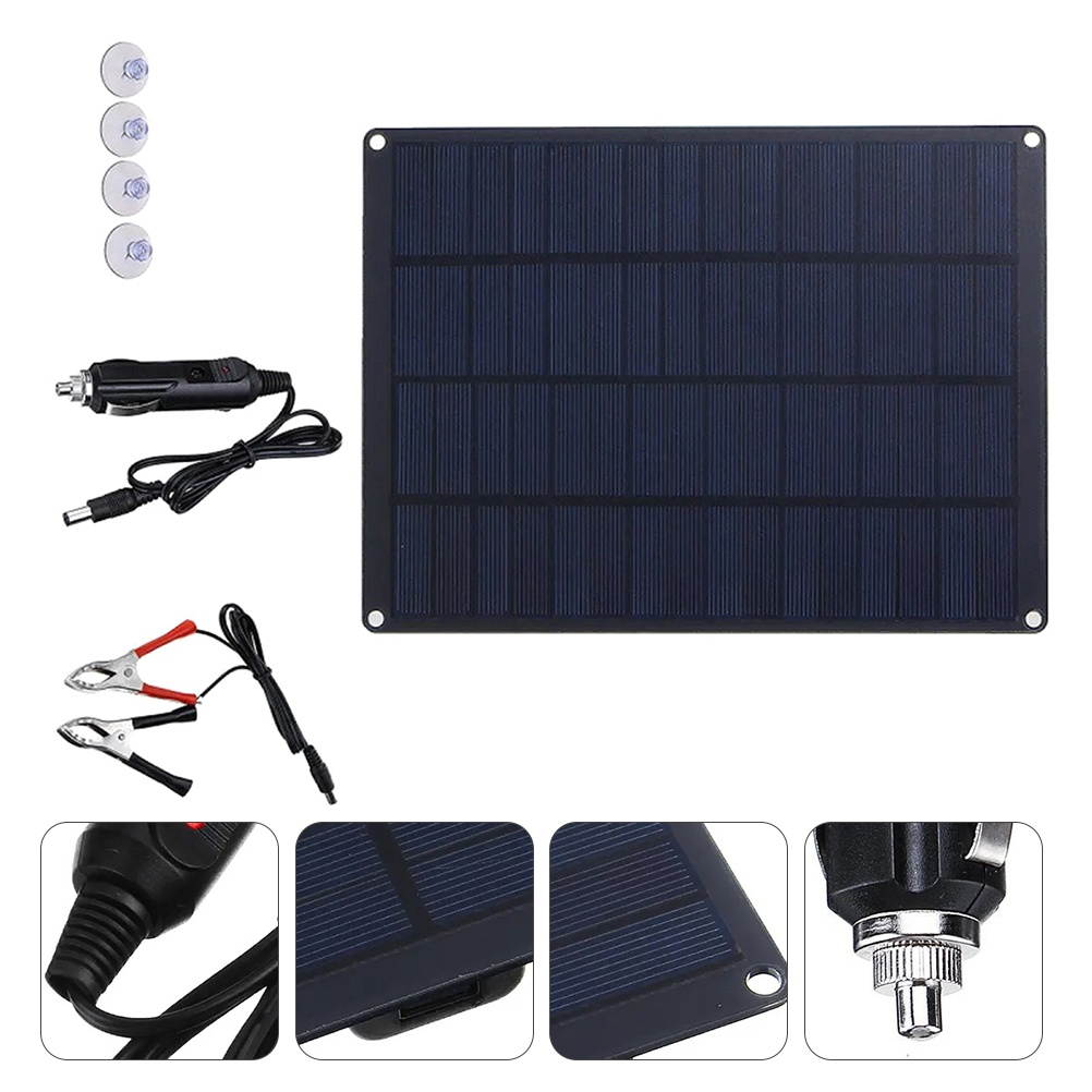 1 Set Durable Portable Solar Board Kit Solar Battery Charger Solar Maintainer Kit