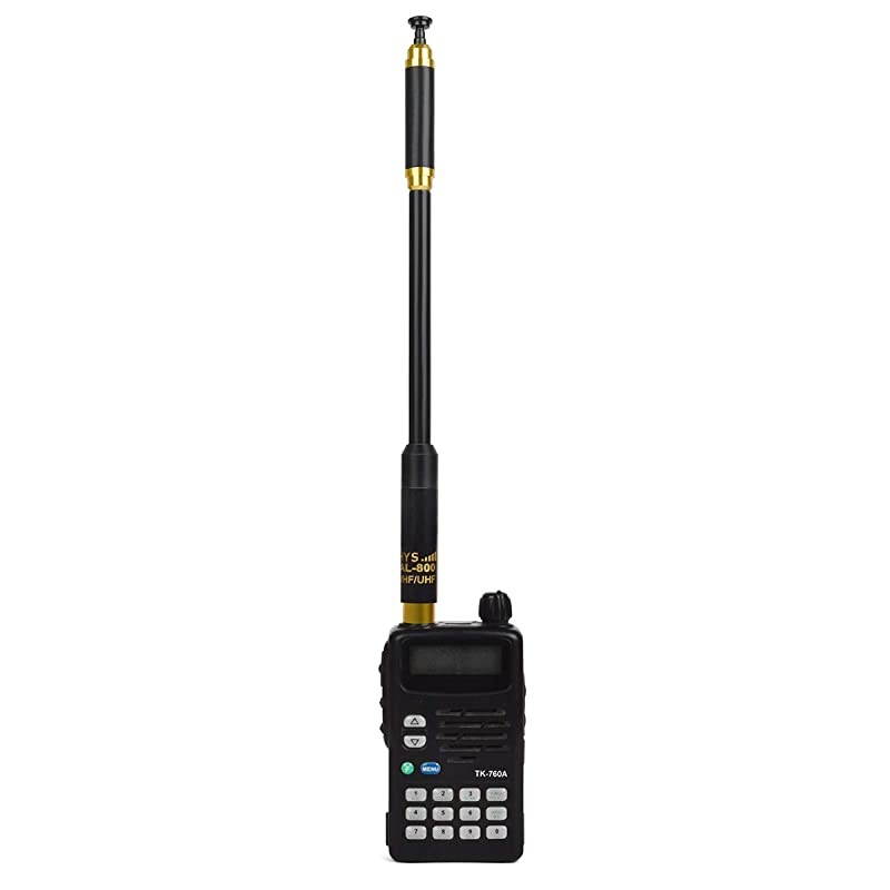 Dual Band SMAMale Antenna Dismountable Telescopic Two Way Radio Antenna VHFUHF 144430MHz for Yaesu Vertex TYT Walkie Talkies335inch