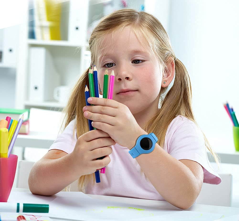 5 Pack Silicone Bands Compatible for AirTags, Silicone Bracelet for AirTag Finder Location Tracker Holder with Silicone Wrist Straps, Easy to Attach for Toddler Baby, Kid, Children, Old Man