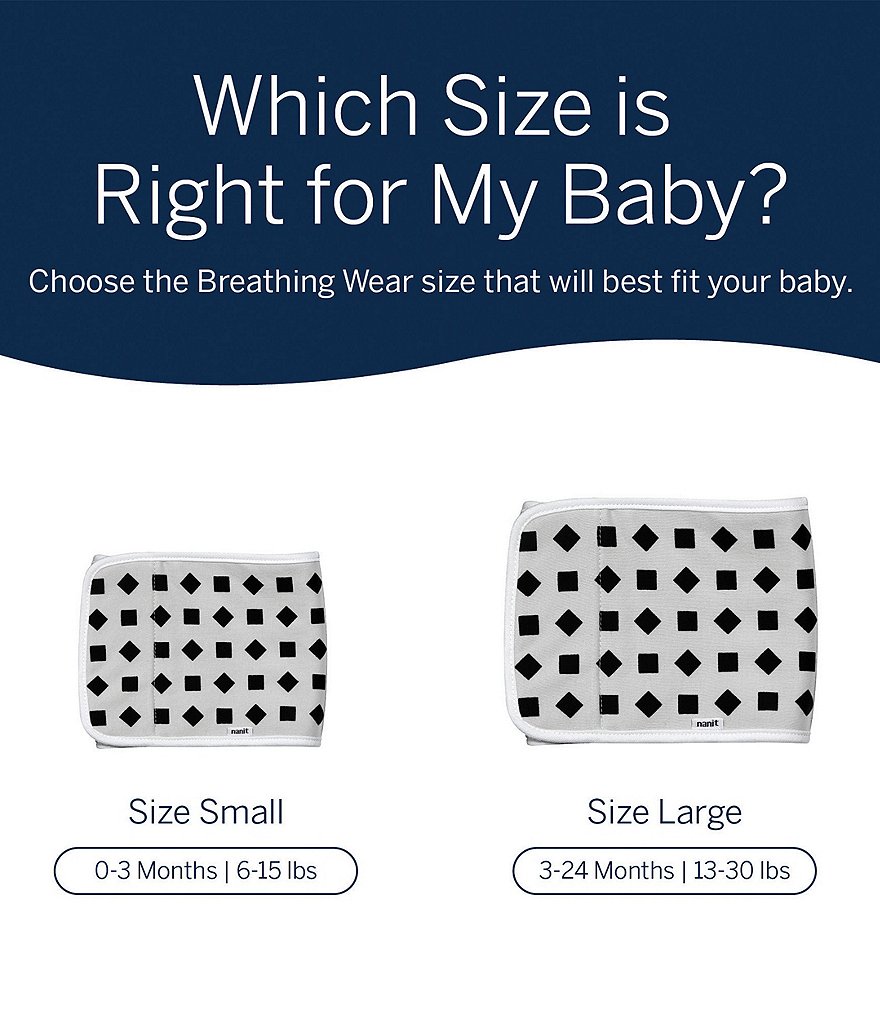 Nanit Baby Newborn-3 Months Breathing Wear Band for Nanit Cameras