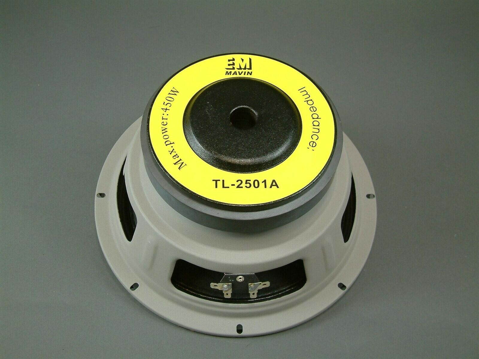 10" High Quality Woofer 8 Ohms 250 watts RMS 92 dB