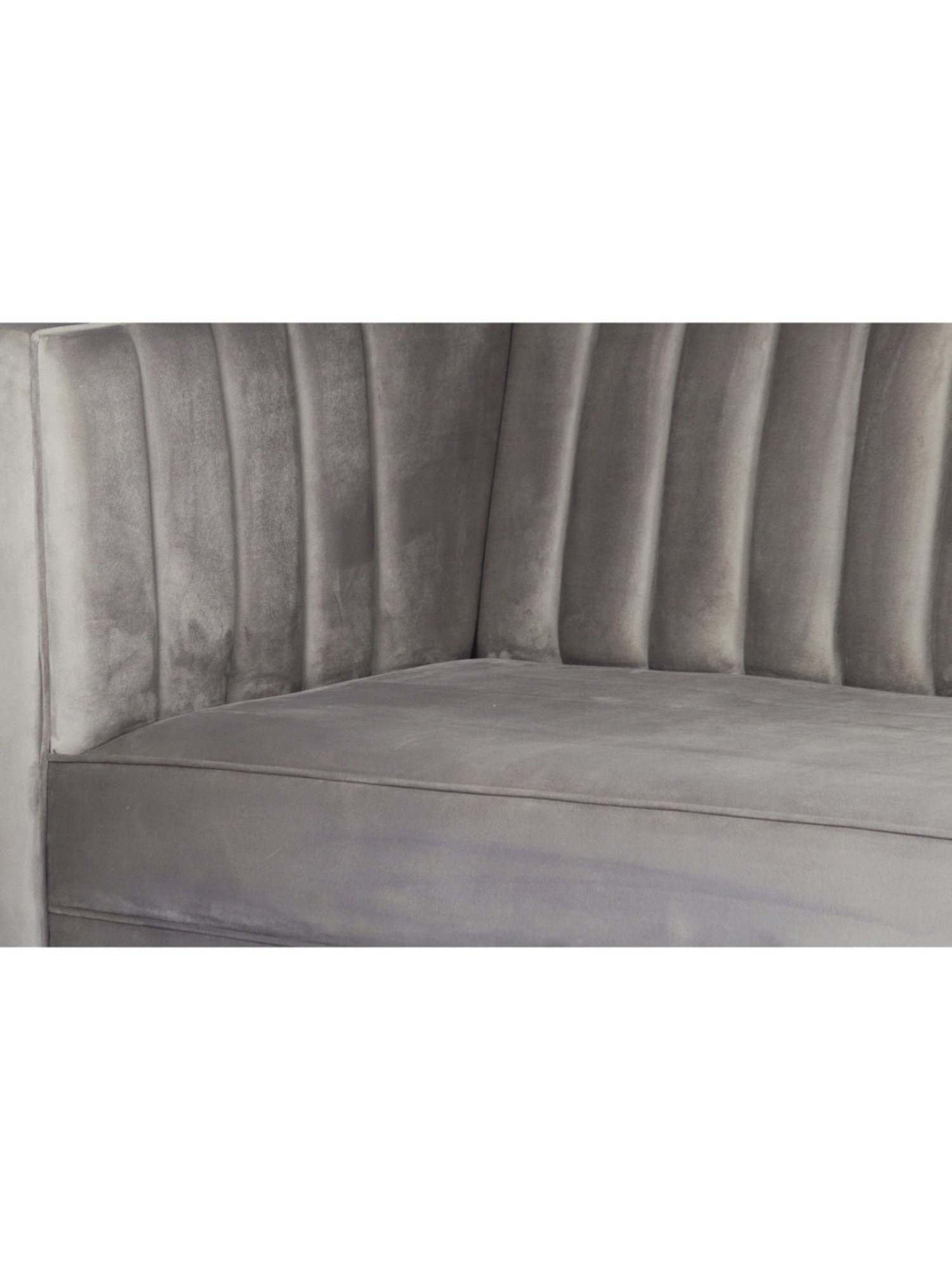 Durian Berry Black Premium Leatherette 2 Seater Sofa