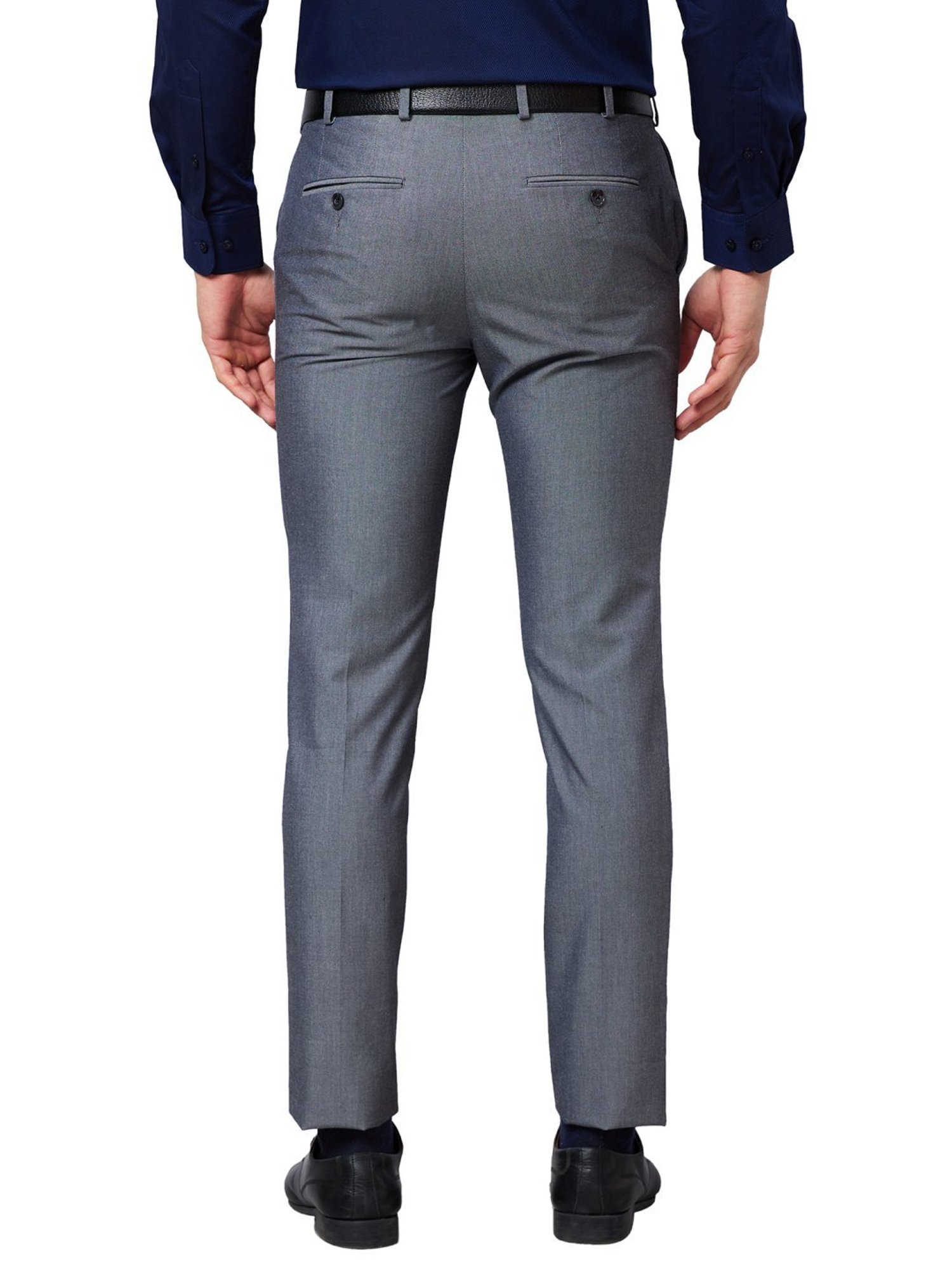 Raymond Grey Classic Fit Trousers