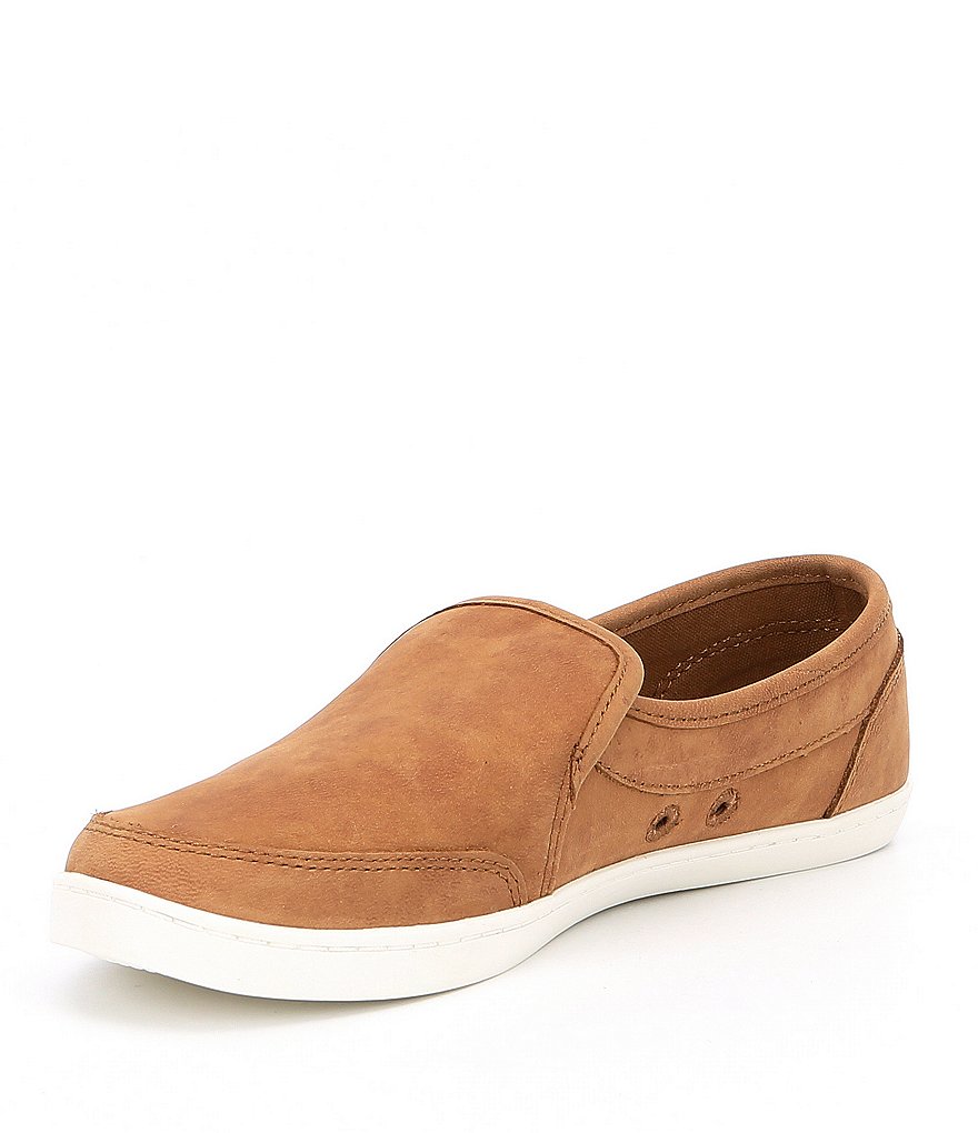 Sanuk Pair O Dice Leather Slip-On Shoes
