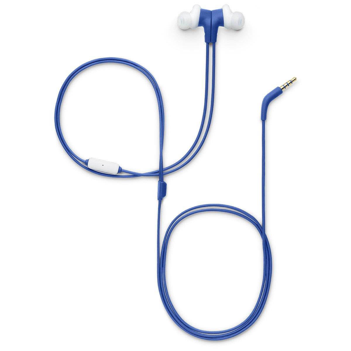 JBL Endurance RUN Sweatproof Sports In-Ear Headphones with One-Button Remote and Microphone (Blue)