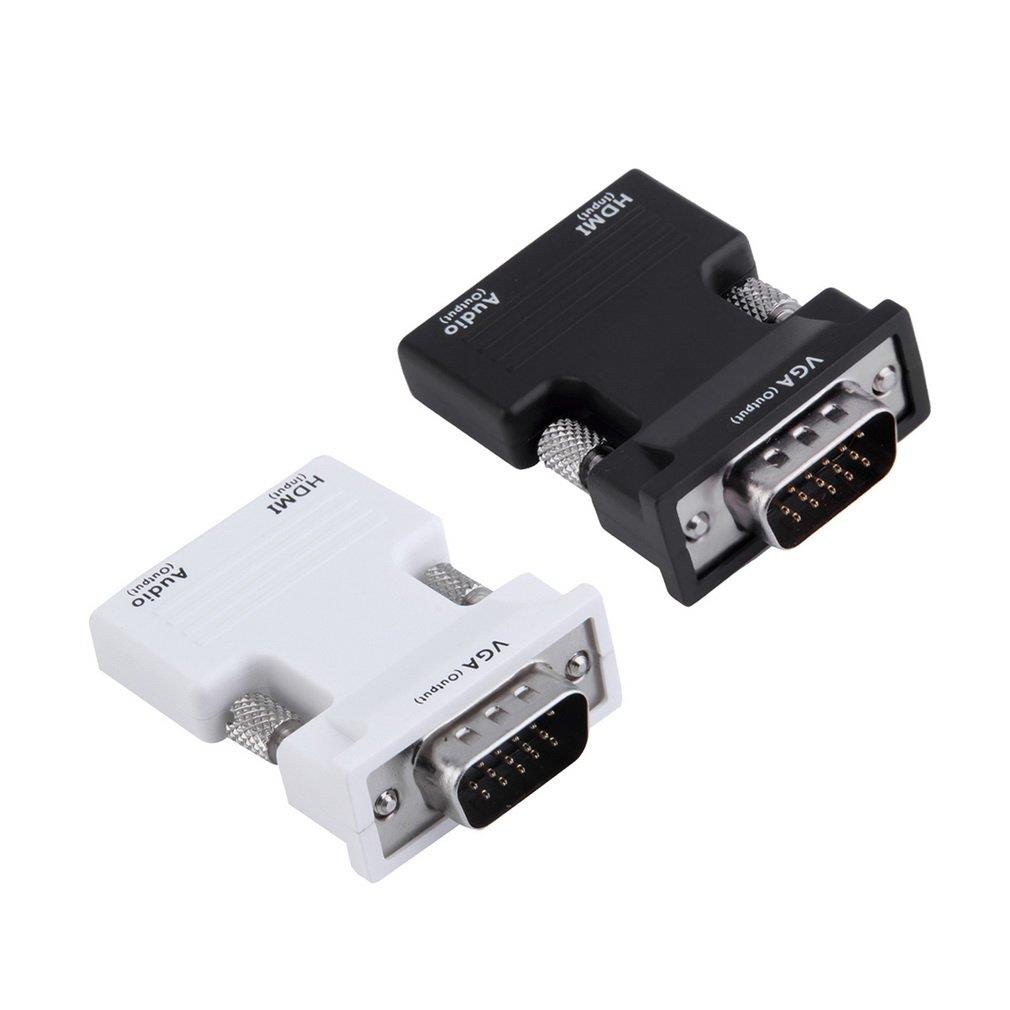 HDMI Female to VGA Male Converter+Audio Adapter Support 1080P Signal Output