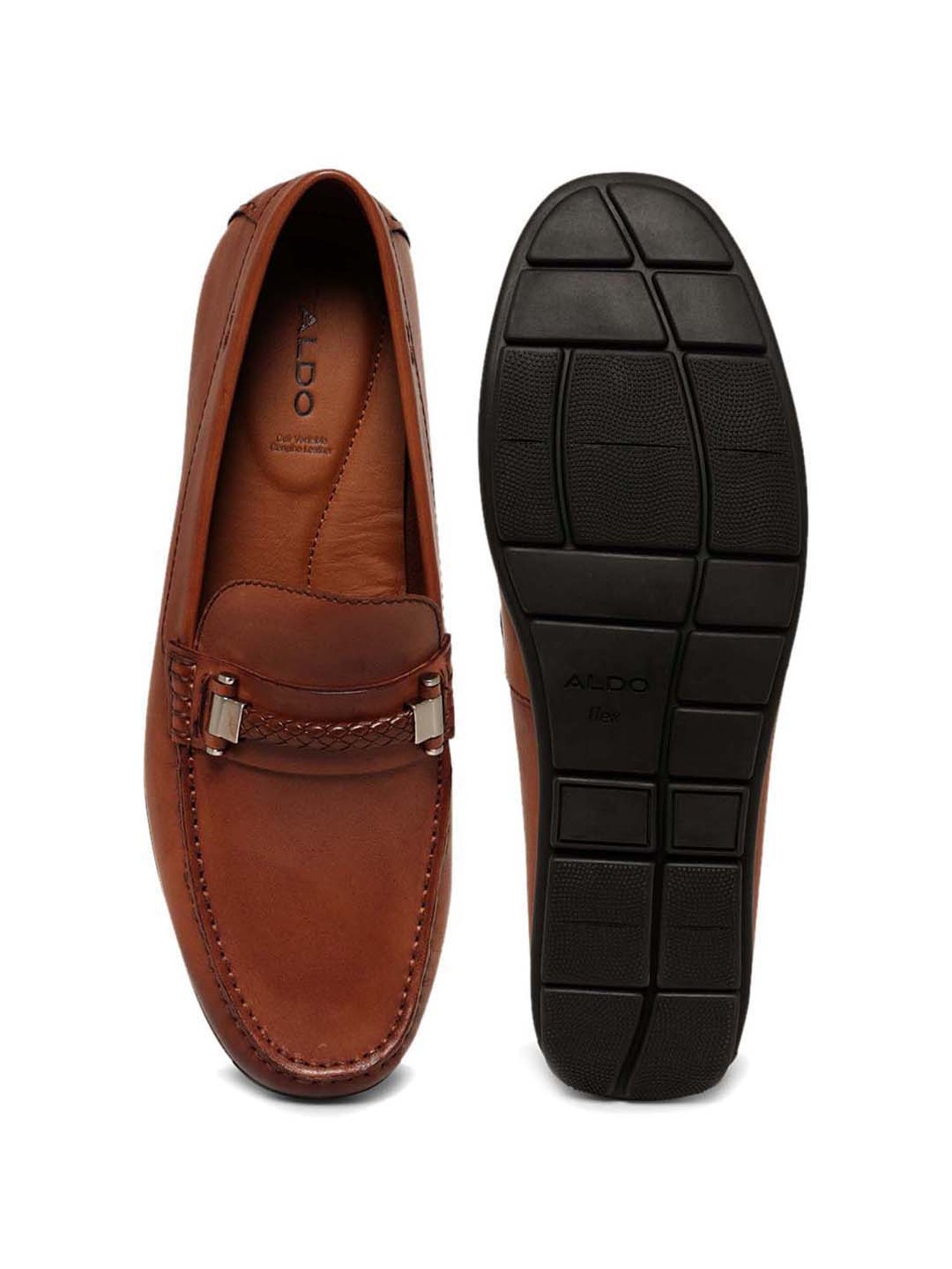 Aldo Men's Cognac Casual Loafers