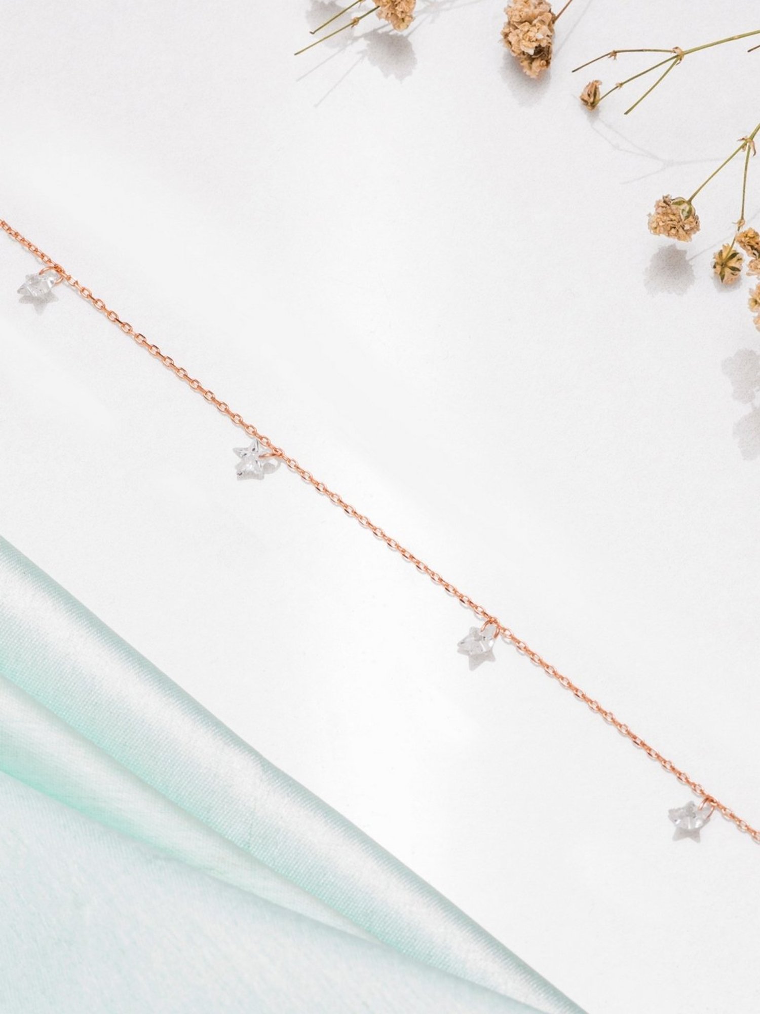 Silberry 92.5 Sterling Silver Isabelle Anklet