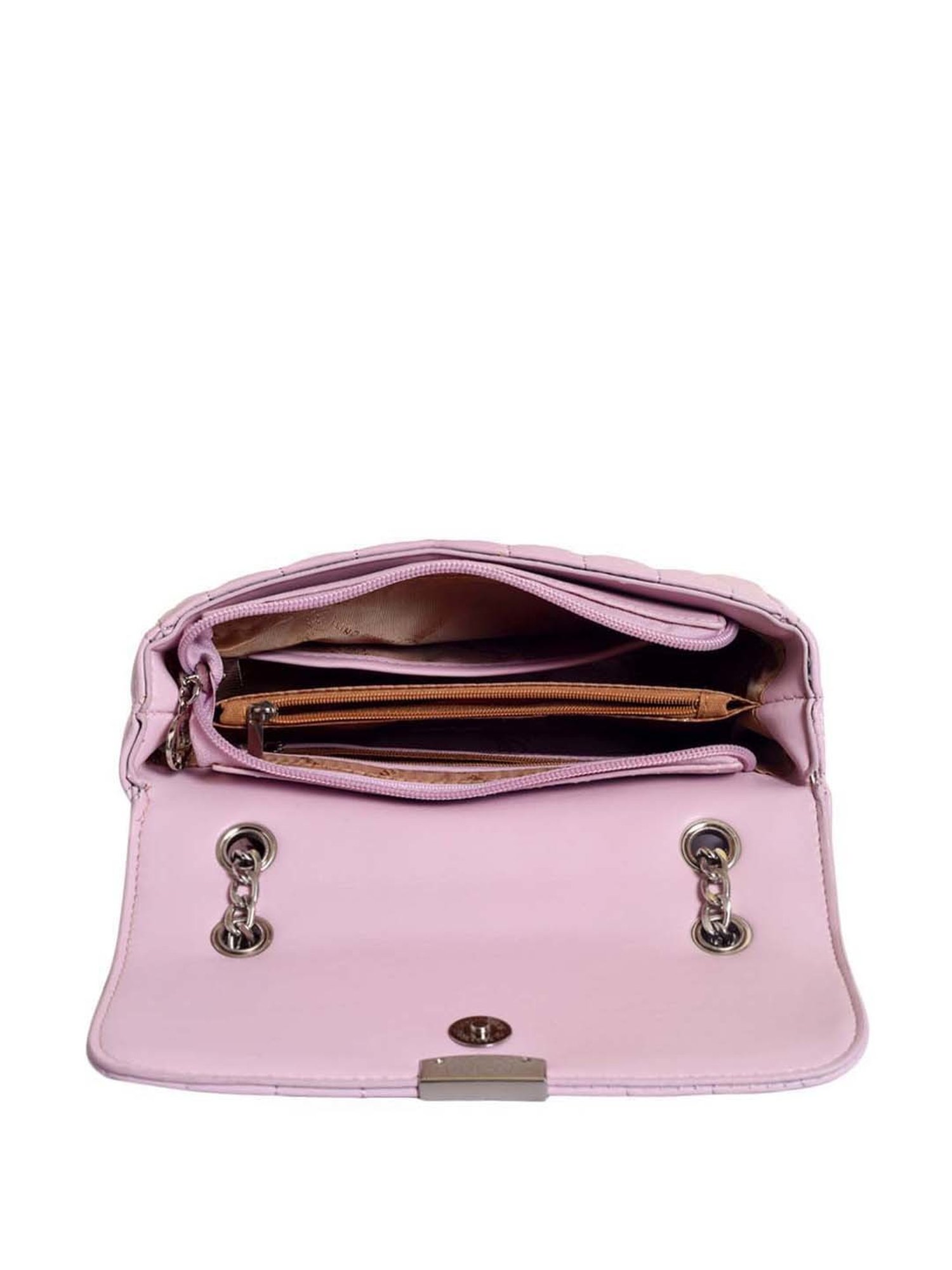 Lino Perros Lilac Quilted Medium Sling Handbag