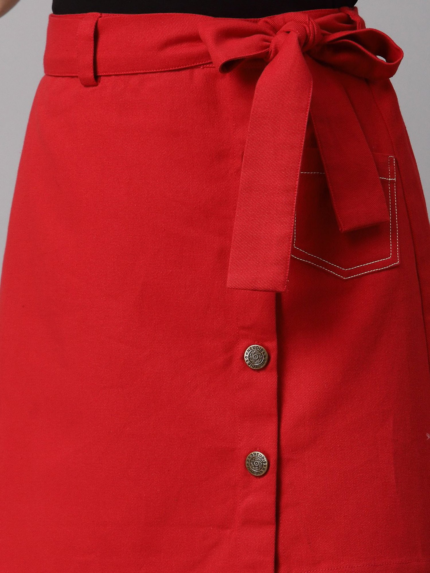 NEUDIS Red Mini Skirt