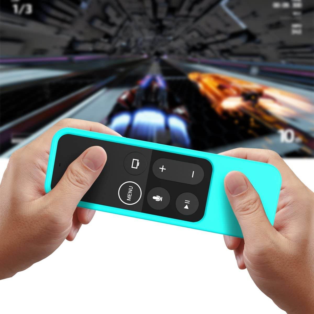 Bear Motion Case for Apple TV 4K / 5th 4th Gen Remote Controller - Silicone Shock Resistant Cover for Apple TV 4K Siri Remote Controller (Case for Apple TV 4K / 5th 4th Gen Remote, Green)