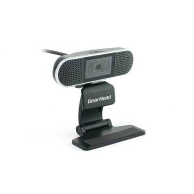 Gear Head WC8500HD Webcam - 2 Megapixel - Black, Silver - USB 2.0 - 8 Megapixel Interpolated - 1920 x 1080 Video - Auto-focus - Widescreen - Microphone