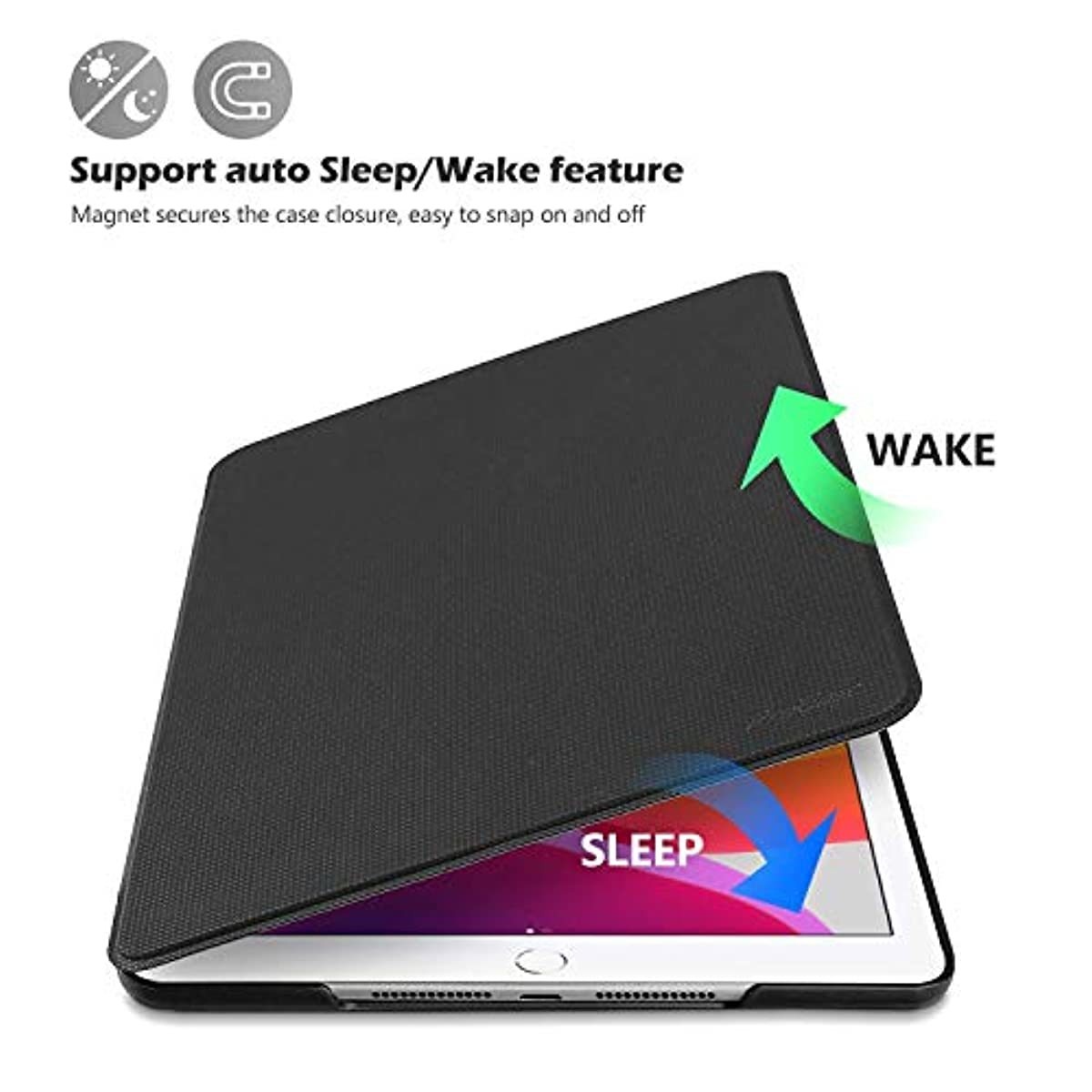 ProCase iPad 10.2 Case 2020 iPad 8th Generation / 2019 iPad 7th Generation Case Bundle with Leather Stand Folio Cover Case with Multi-Angle Viewing and Pencil Holder for 10.2" iPad 8th Gen / 7th Gen