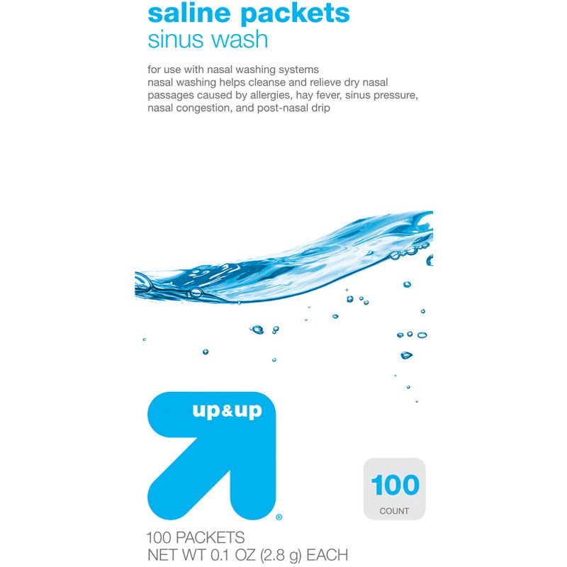 Saline Packets - 100ct - up & up™