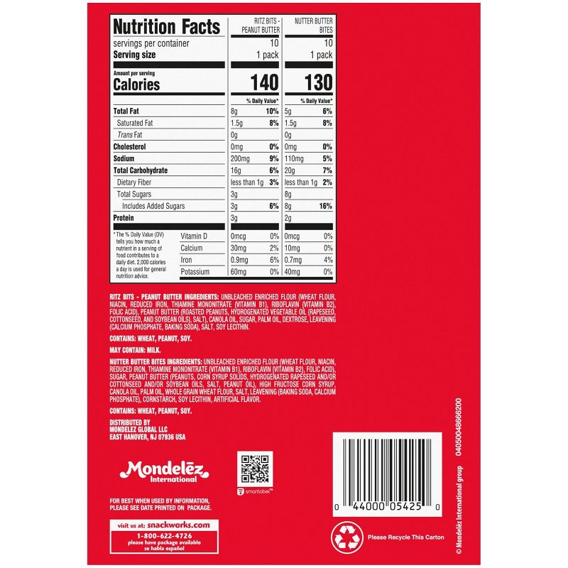 Nabisco Peanut Butter Mix Bites - 20ct/4oz