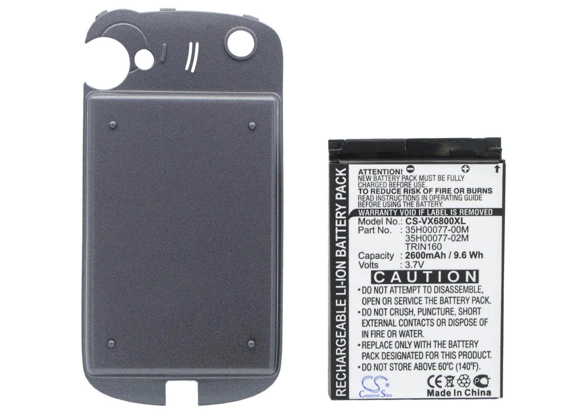 2600mAh / 9.62Wh Battery For AUDIOVOX PPC6800, PPC-6800,