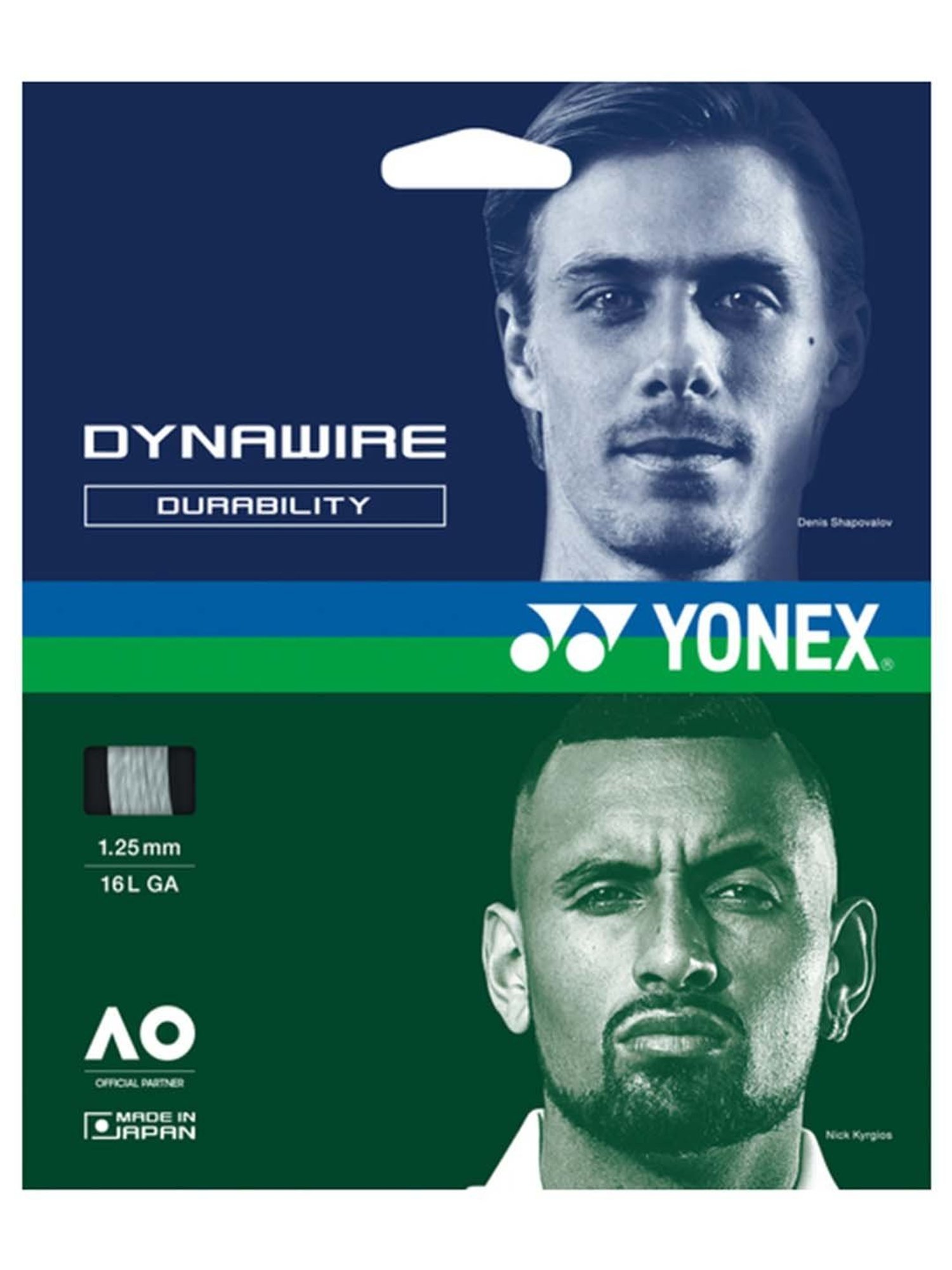 Yonex DYNAWIRE TGDW1252YX Tennis Strings (White)