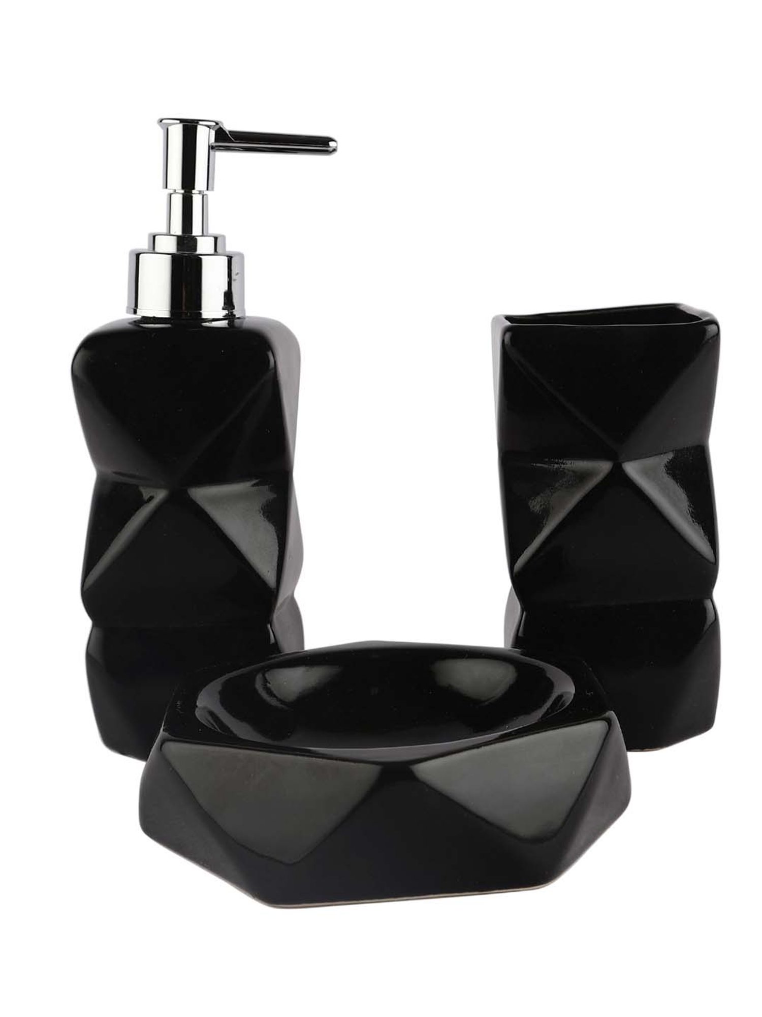 VarEesha Aztec Multicolor Ceramic Bath Accessories - Set of 2