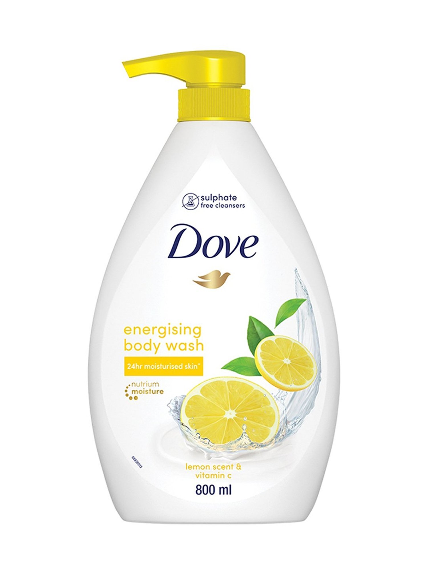 Dove Energising Body Wash with Lemon Scent & Vitamin C - 800 ml