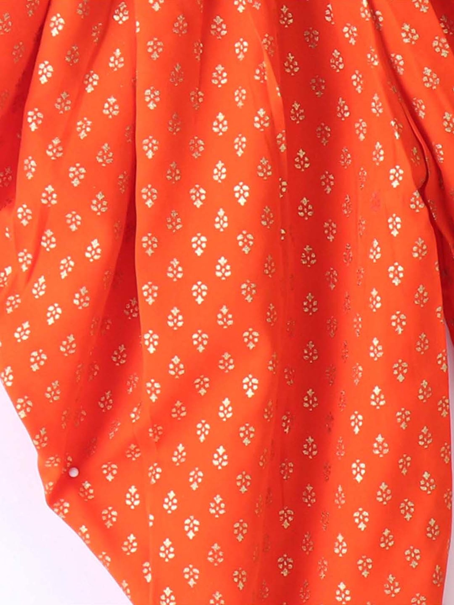 TWISHA Kids Red & Orange Cotton Regular Fit Top Set