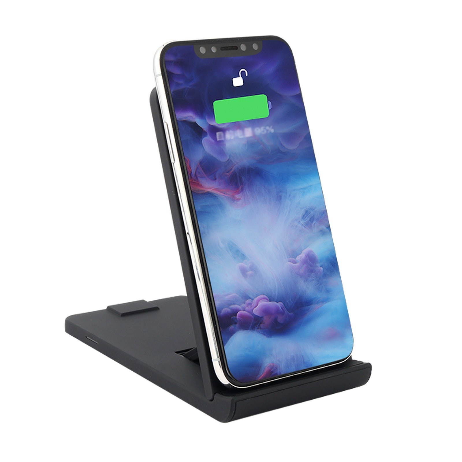 Portable Aluminum Alloy Ultra-thin Round Shape Qi Standard Wireless Charger