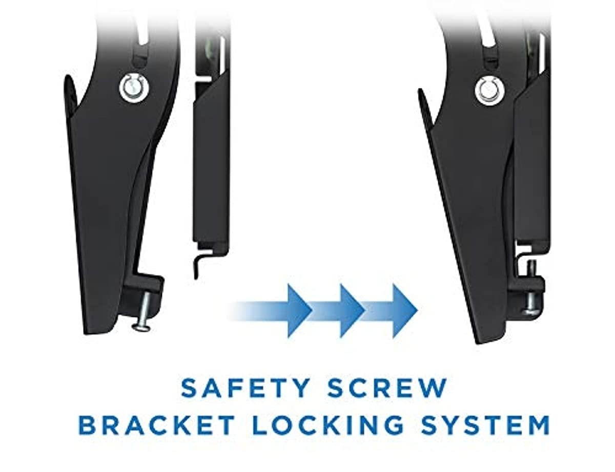 Mount-It! Full Motion TV Wall Mount with Long Extension Swivel Arm | Universal VESA Bracket for 32" to 65" Flat Screens, VESA 200x200 to 600x400, 165 lb Capacity, Black