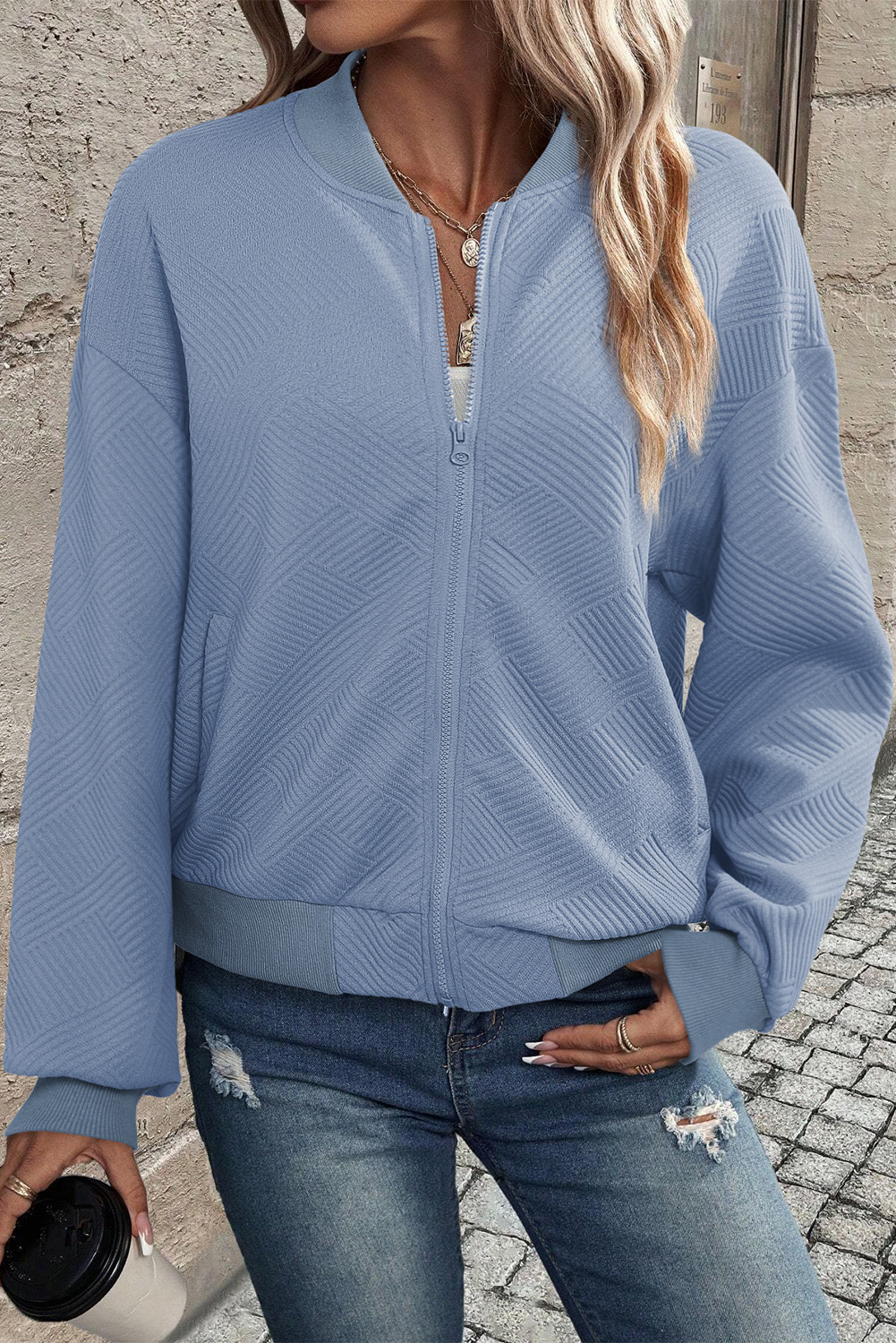 Brown Plaid Button Up Long Sleeve Flannel Shacket