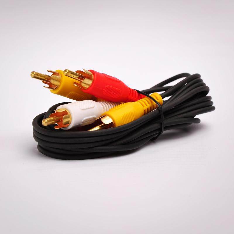 FireFold Composite Cable RCA Audio/Video Cable Gold Plated - Audio Video RCA Stereo Cable 50ft